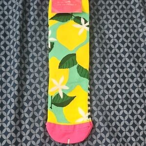 Vibrant Yellow and Green Citrus Socks